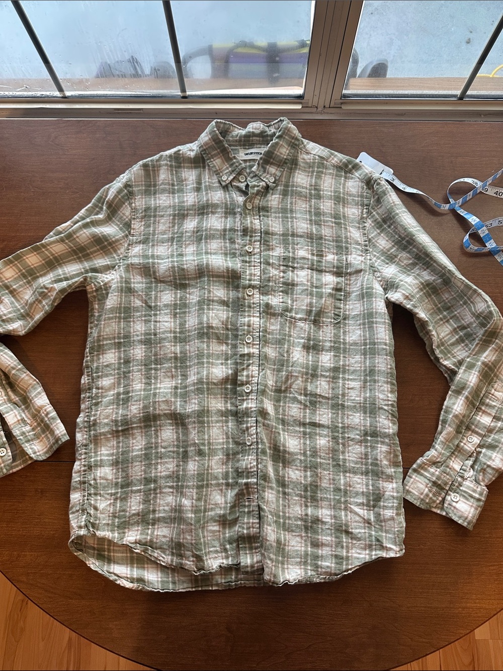 Taylor stitch the jack palm linen plaid 40/M